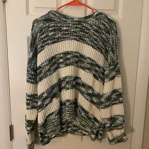 NWT Green & White Sweater